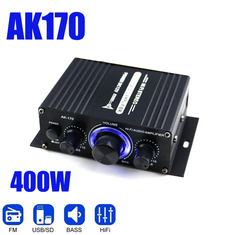 Home Cinema Solution - AK170 Mini Dijital Güç Ses Araba