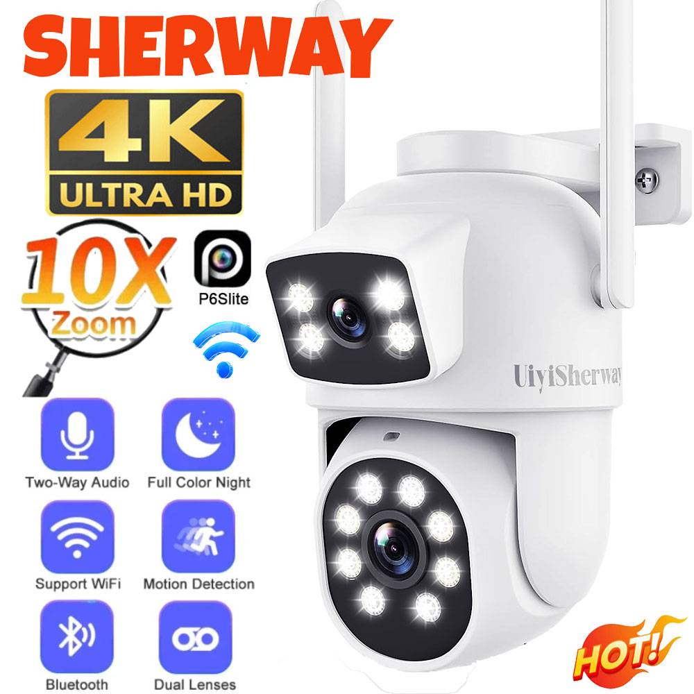 Home Cinema Outdoor - UiyiSherway 4K Çift Lensli Wifi Kamera
