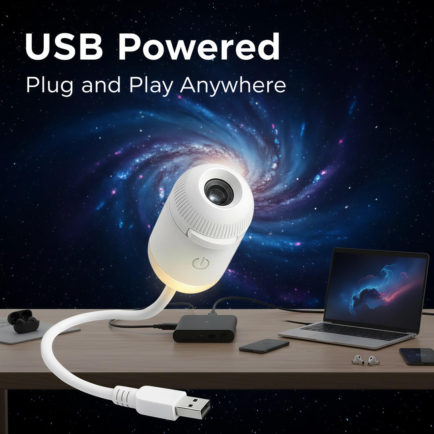 Home Cinema Led Projector - Galaxy Projektör Gece Lambası, Yıldız Projektörü