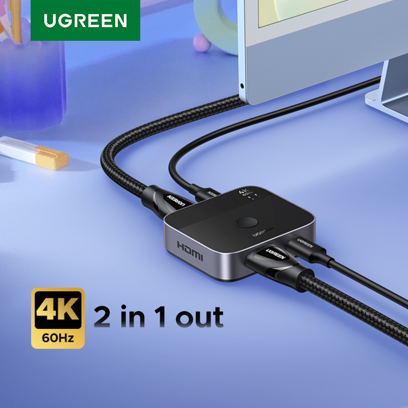 Home Cinema Gaming - UGREEN HDMI USB C Anahtarı 2'si