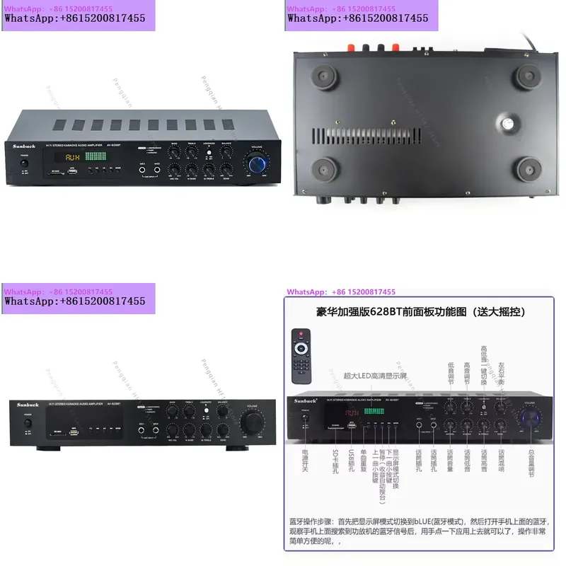 Home Cinema Bluetooth 5.1 - 628BT için 600WSMSL Ev Sinema Sistemi