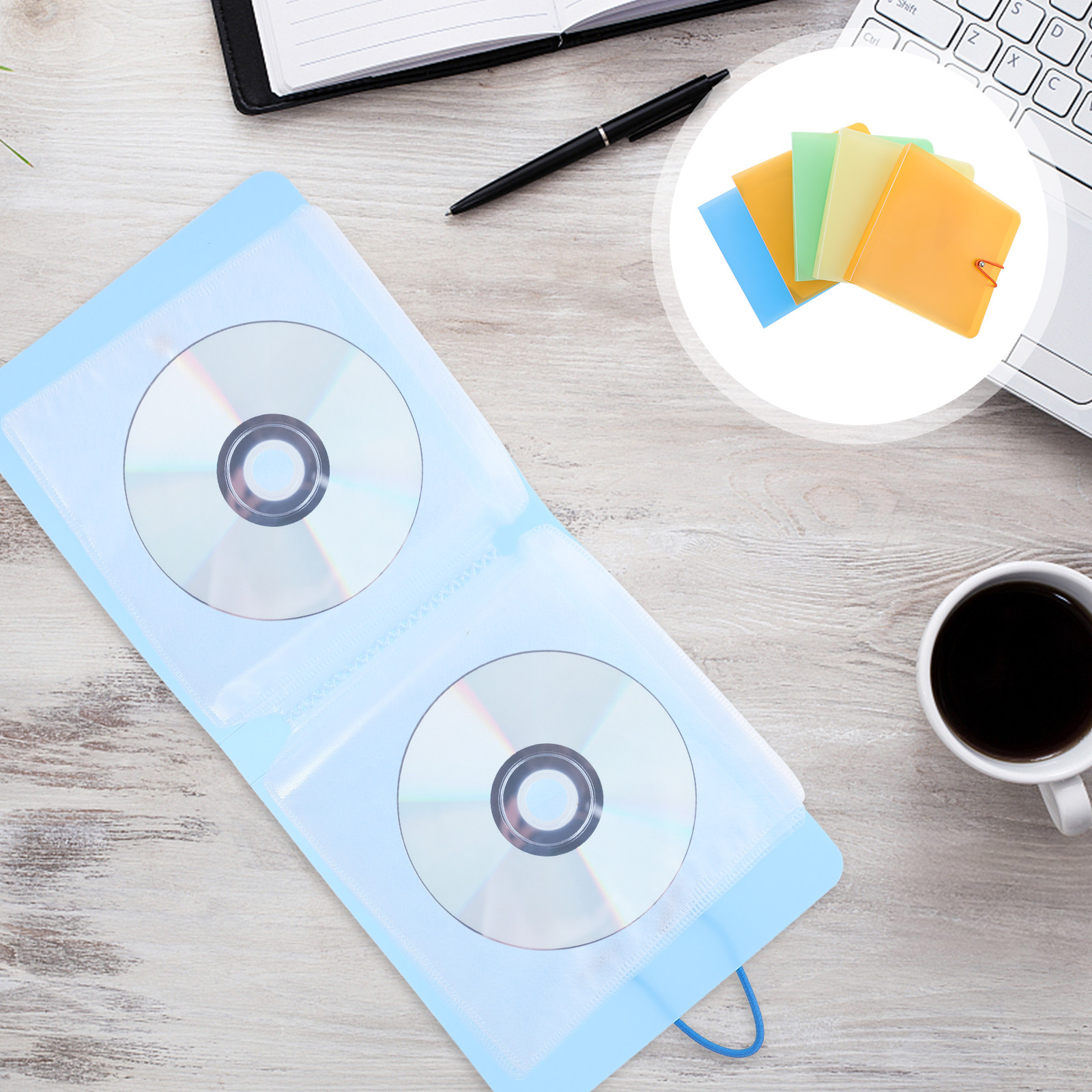 Home Cinema Dvd - 5 Adet CD DVD Saklama Klasörü