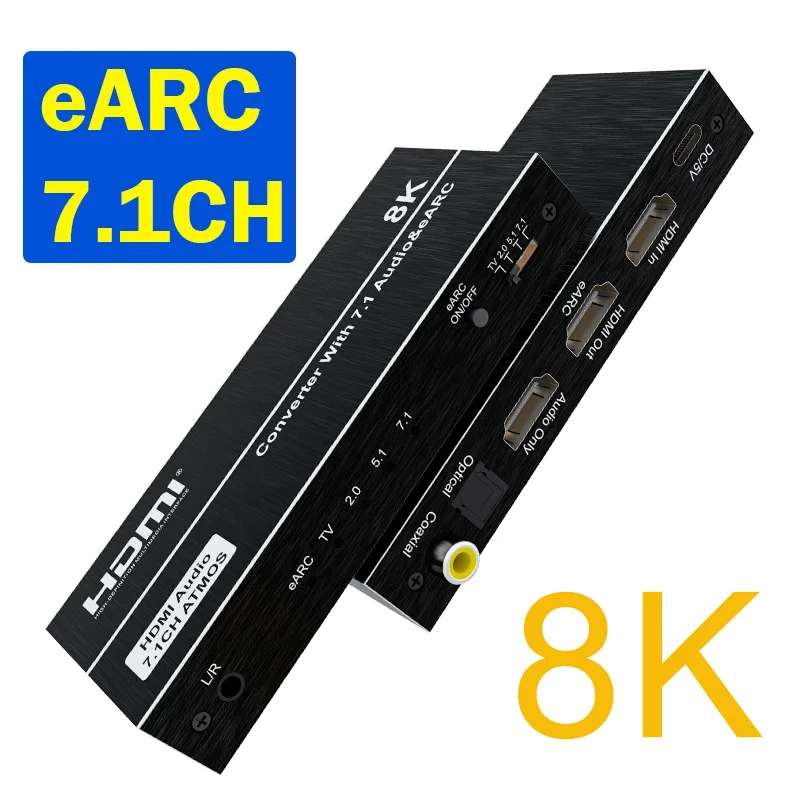 Surround Sound Decoder - 8K HDMI EARC Dönüş Ses Çıkarıcı