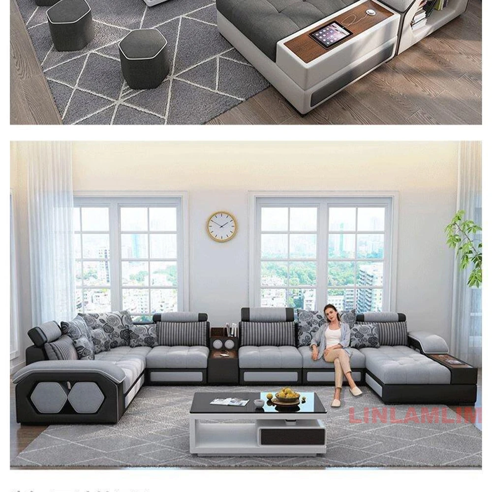 Linlamlim U Şekilli Kumaş Kane - Home Cinema Sofa incelemesi ve fiyatı