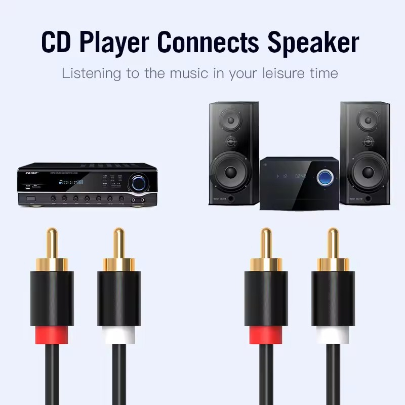 HIFI Stereo RCA Kablosu 2RCA R - Home Cinema Solution incelemesi ve fiyatı