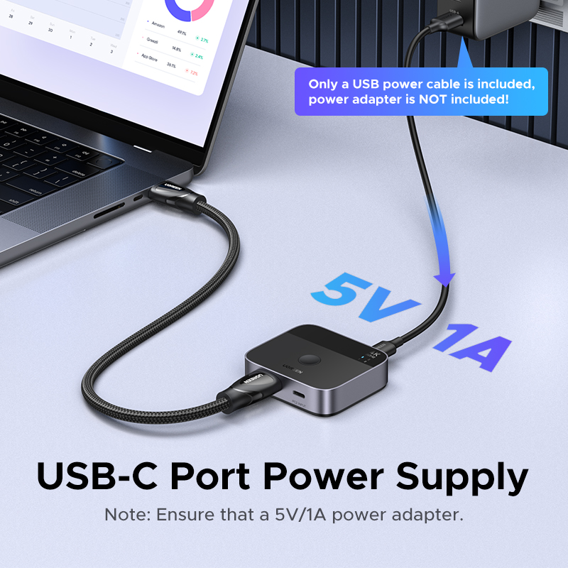 UGREEN HDMI USB C Anahtarı 2's - Home Cinema Gaming incelemesi ve fiyatı