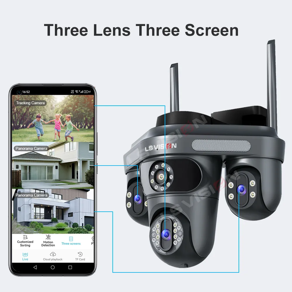 LS VISION Üçlü Ekran Kamera Wi - Home Cinema Outdoor incelemesi ve fiyatı