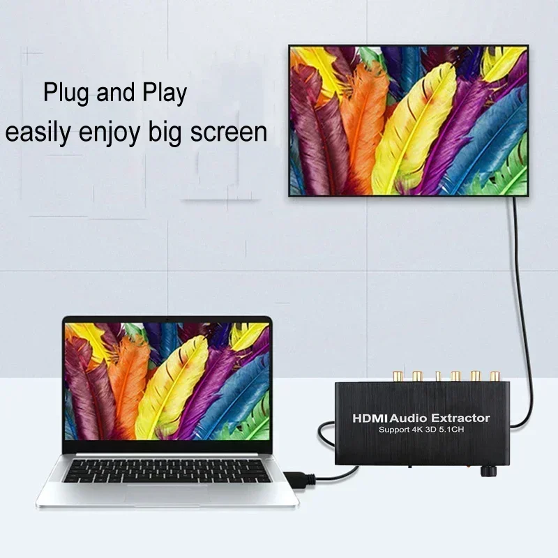 4K 3D 5.1 Kanal 5.1CH Ses Çıka - Surround Sound Decoder incelemesi ve fiyatı