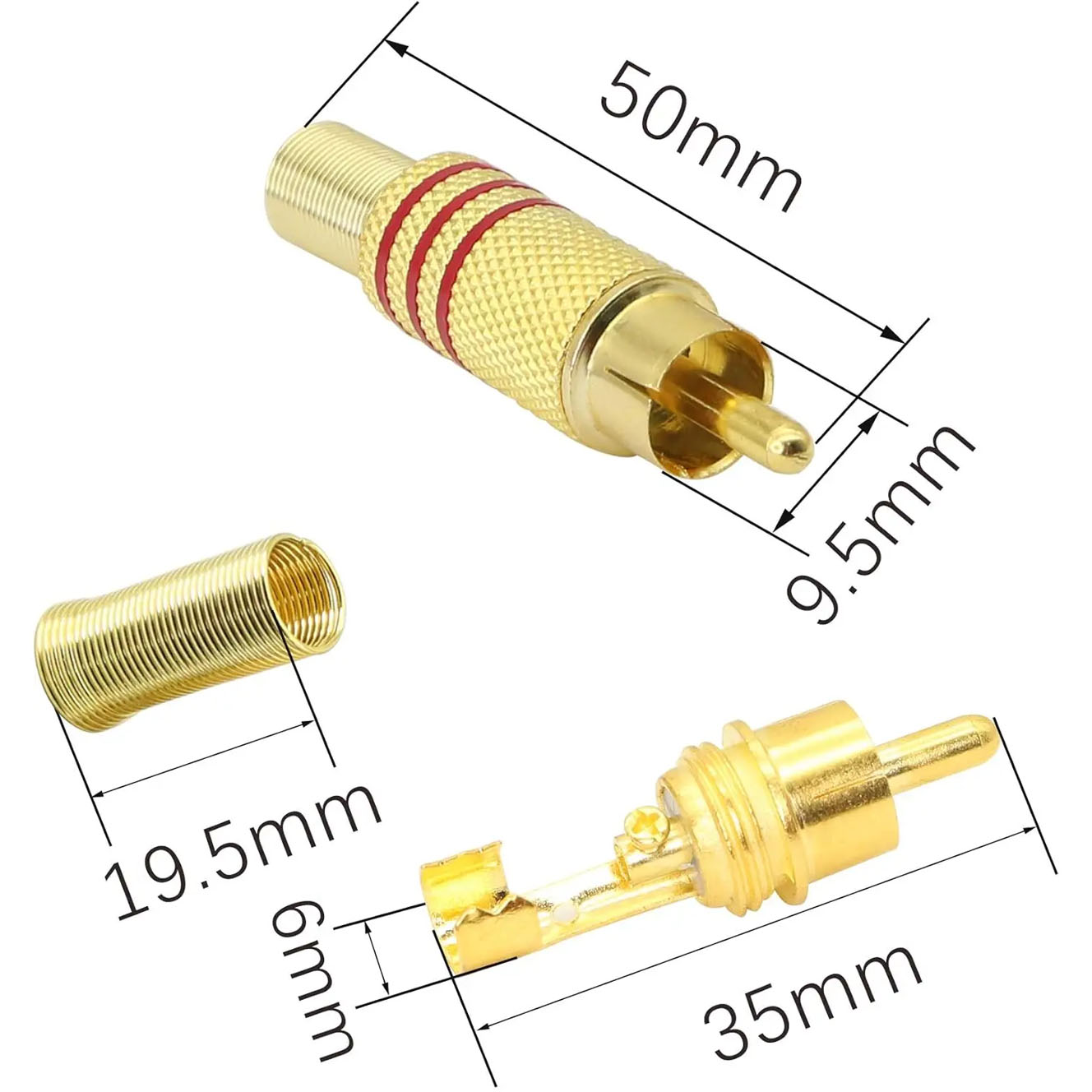 4 adet RCA fiş altın kaplama l - Home Cinema Solution incelemesi ve fiyatı